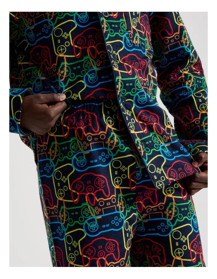 Woven Controller Pyjamas in Assorted image 4