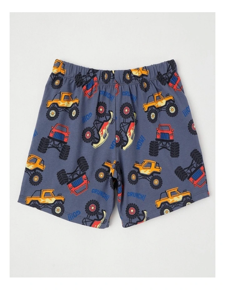 Monster Truck Stunts Jersey Pyjamas in Light Yellow image 5