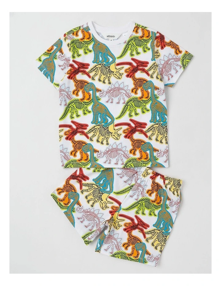 Dino Jersey Pyjamas in Assorted image 1
