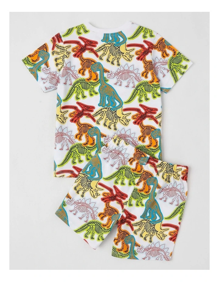 Dino Jersey Pyjamas in Assorted image 3