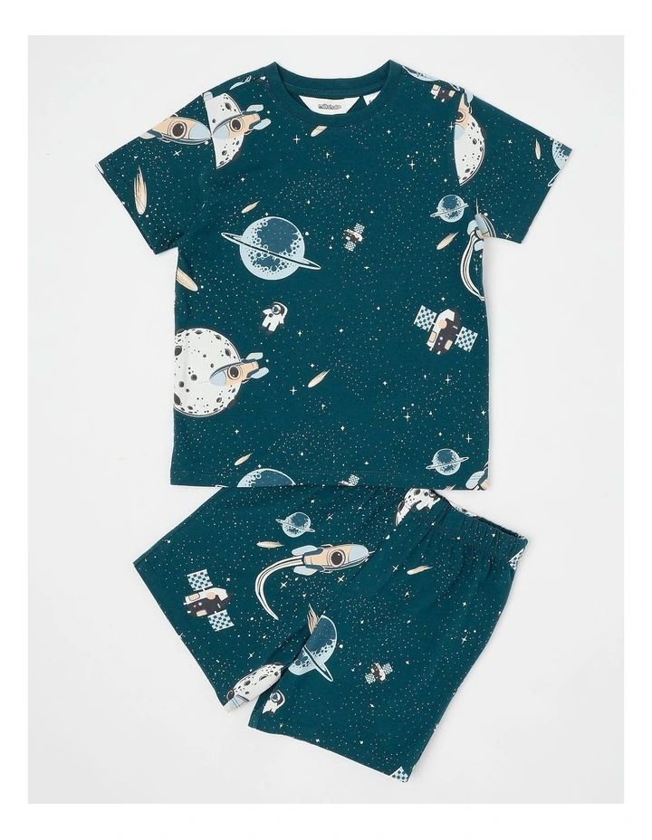 Space Jersey Pyjamas in Blue image 1