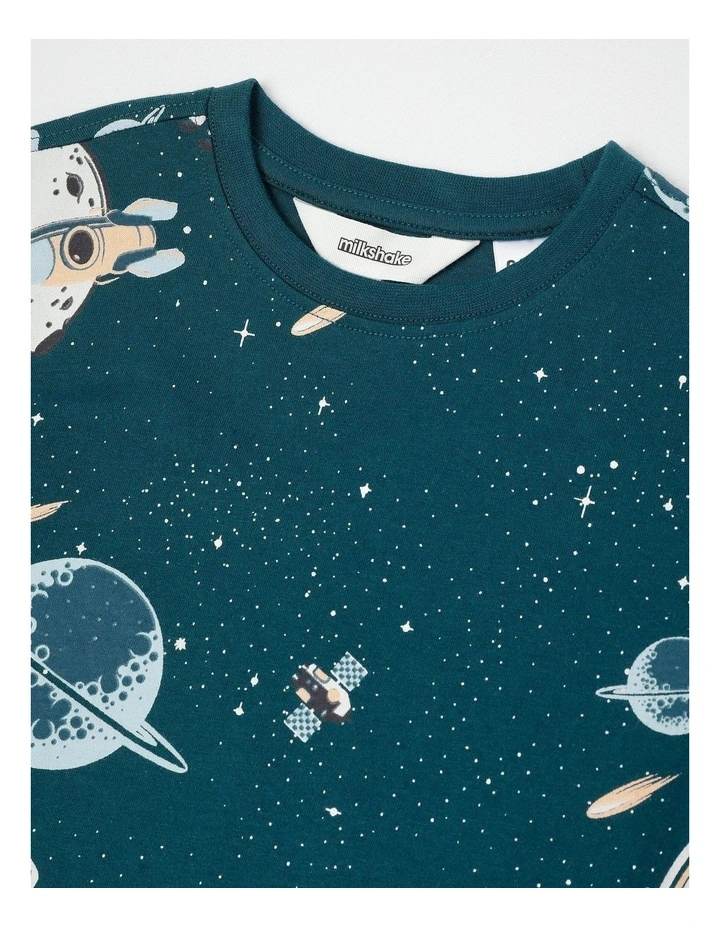 Space Jersey Pyjamas in Blue image 2