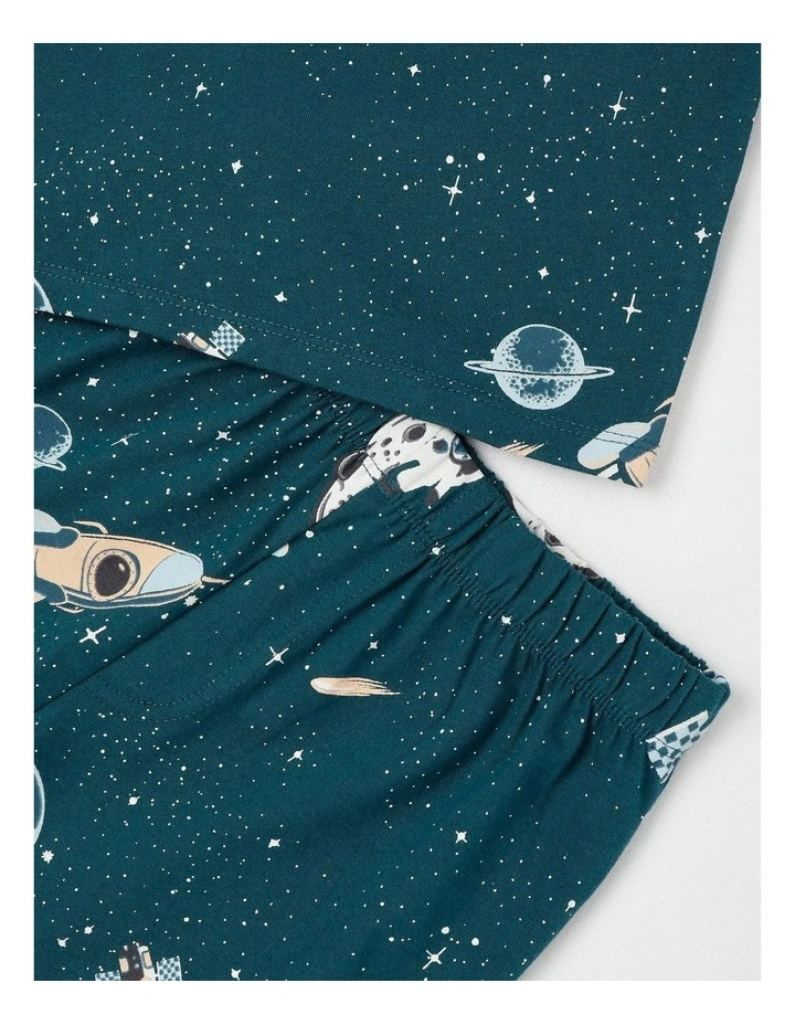 Space Jersey Pyjamas in Blue image 3