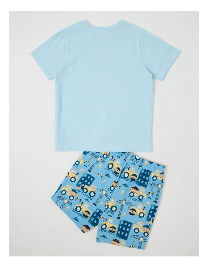 Transport Jersey Pyjamas in Pale Blue image 4