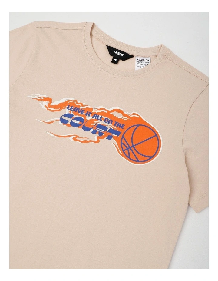 Basketball Flame Jersey Pyjamas in Grey image 2