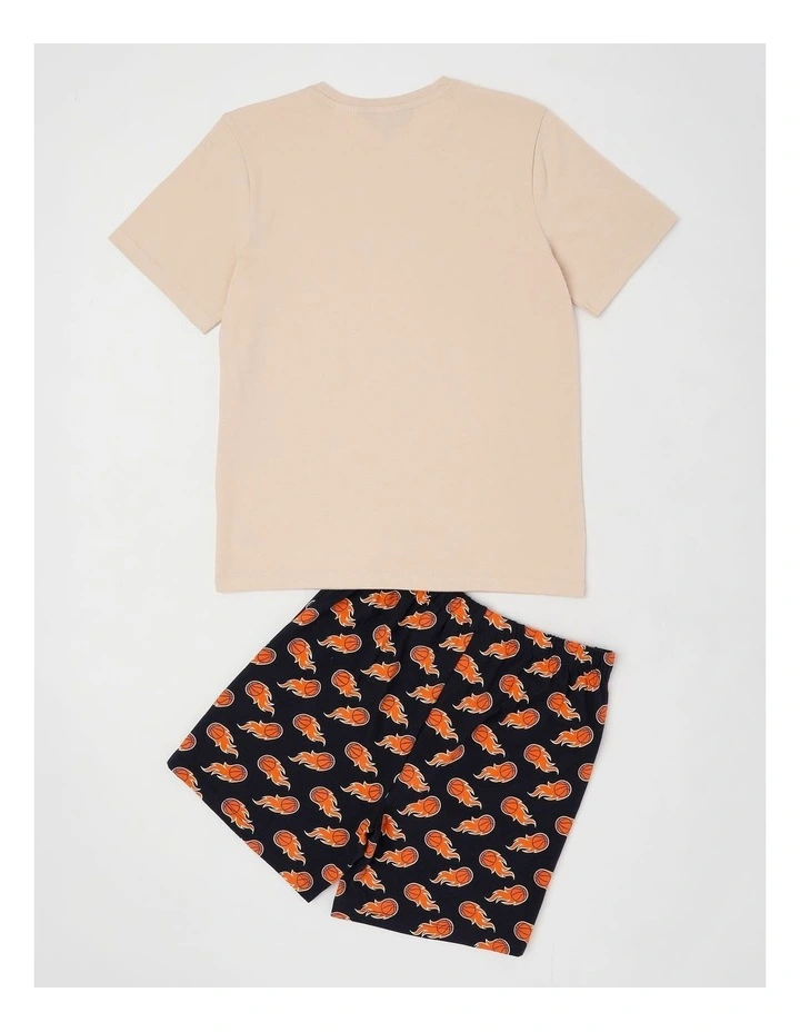 Basketball Flame Jersey Pyjamas in Grey image 3