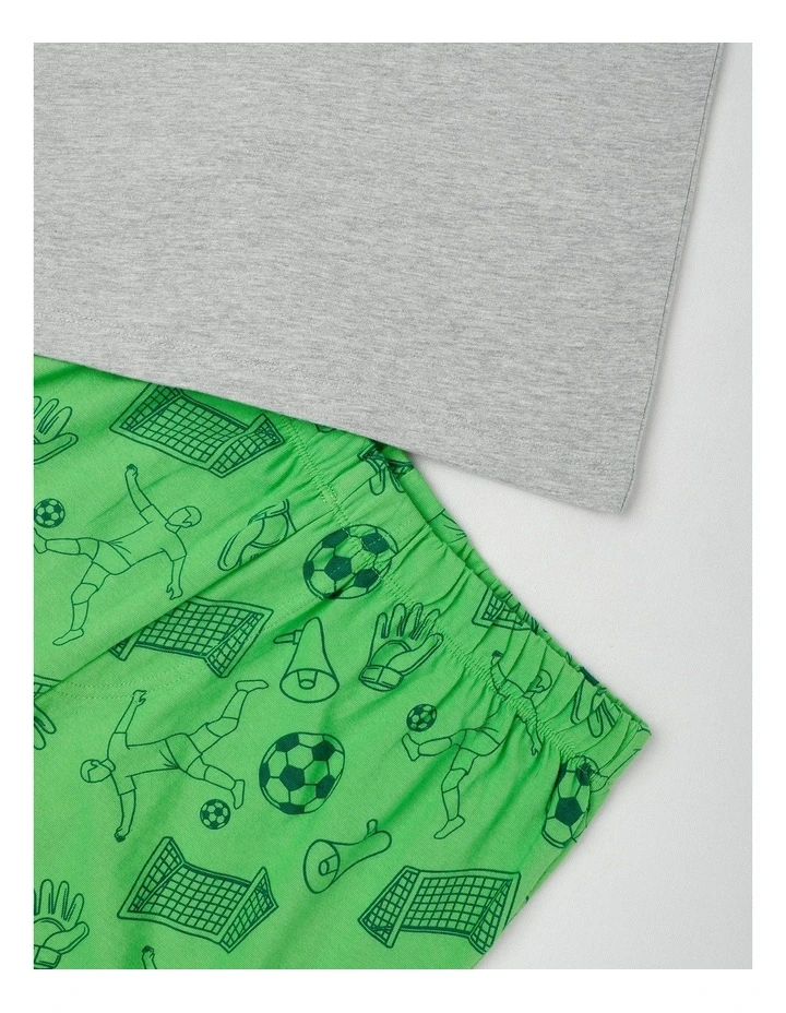 Soccer Jersey Pyjamas in Grey Marle image 4