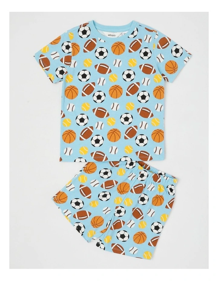 Sport Jersey Pyjamas in Sky Blue image 1