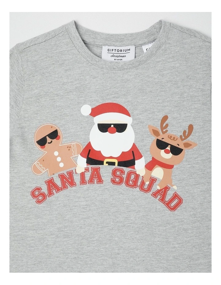 Xmas Jersey Pyjamas in Red image 2