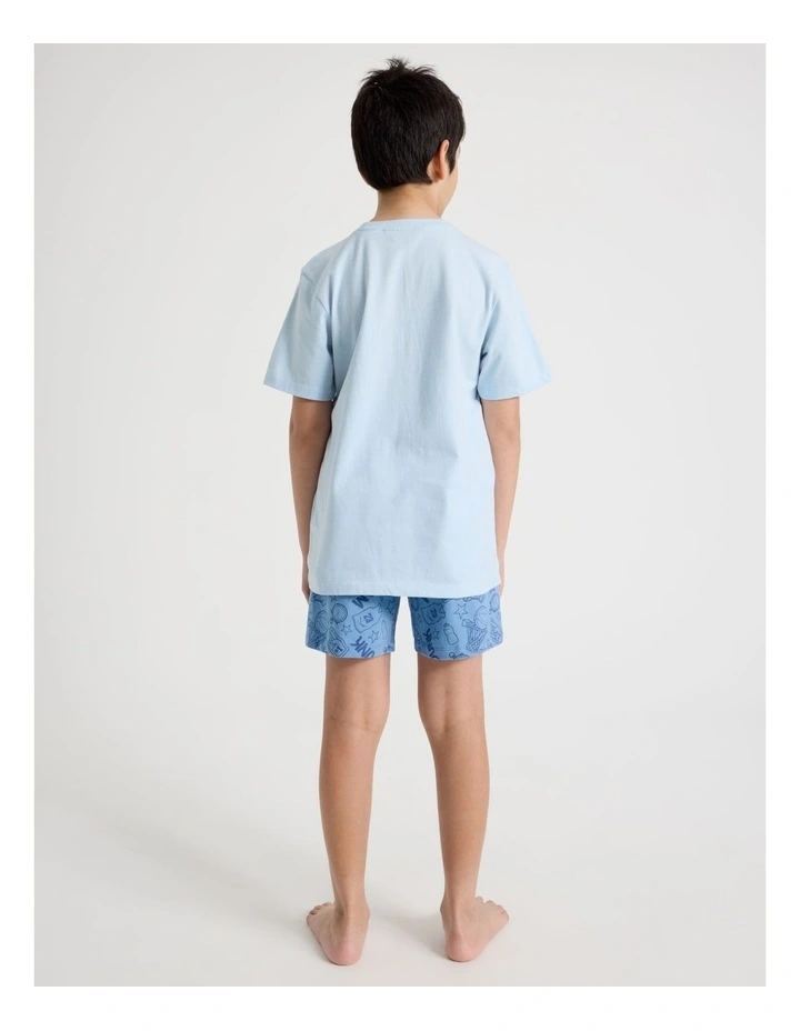 Slam Dunk Jersey Pyjamas in Bluestone image 4