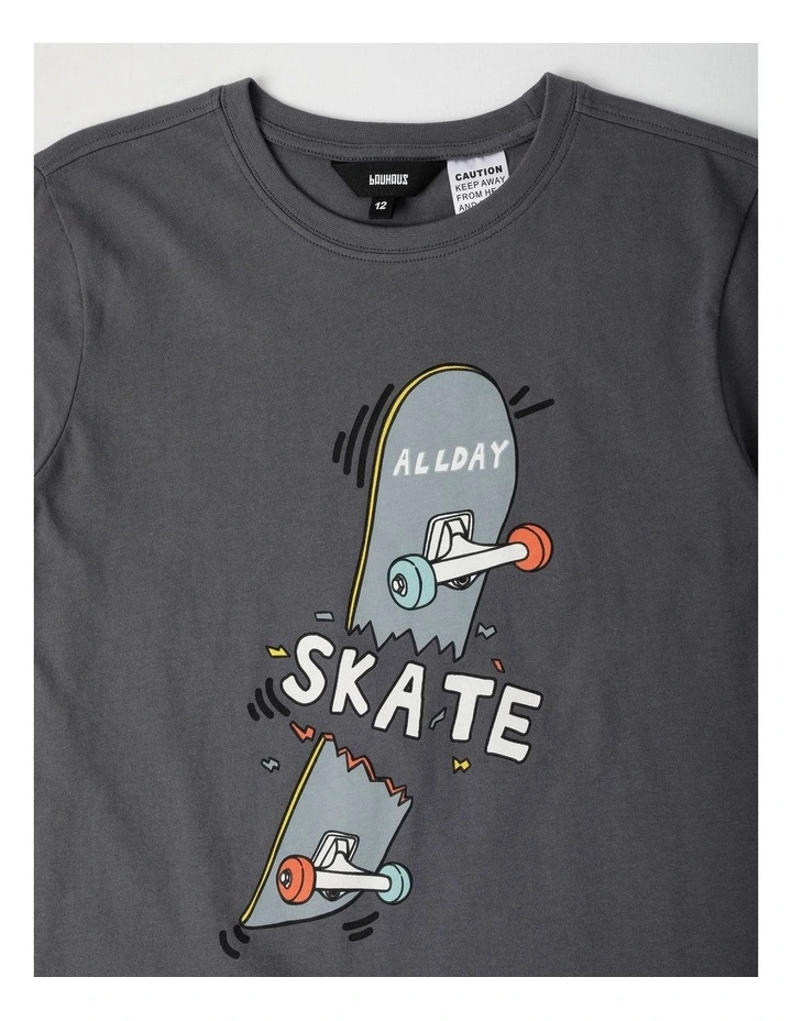 Skate Jersey Pyjamas in Charcoal image 2