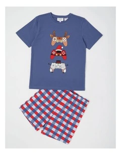 Xmas Jersey Pyjamas in Assorted