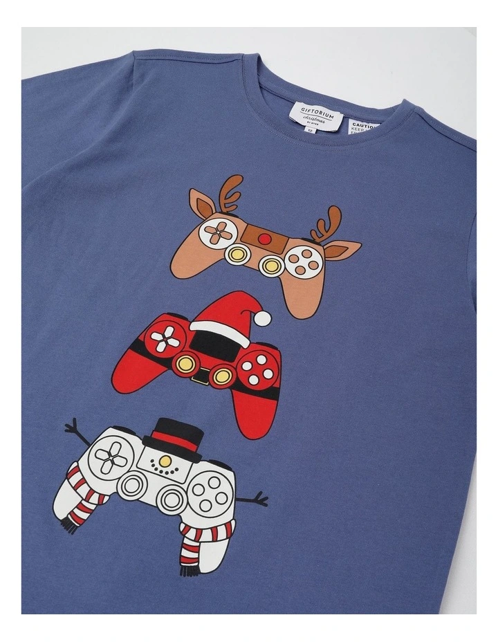 Xmas Jersey Pyjamas in Assorted image 2