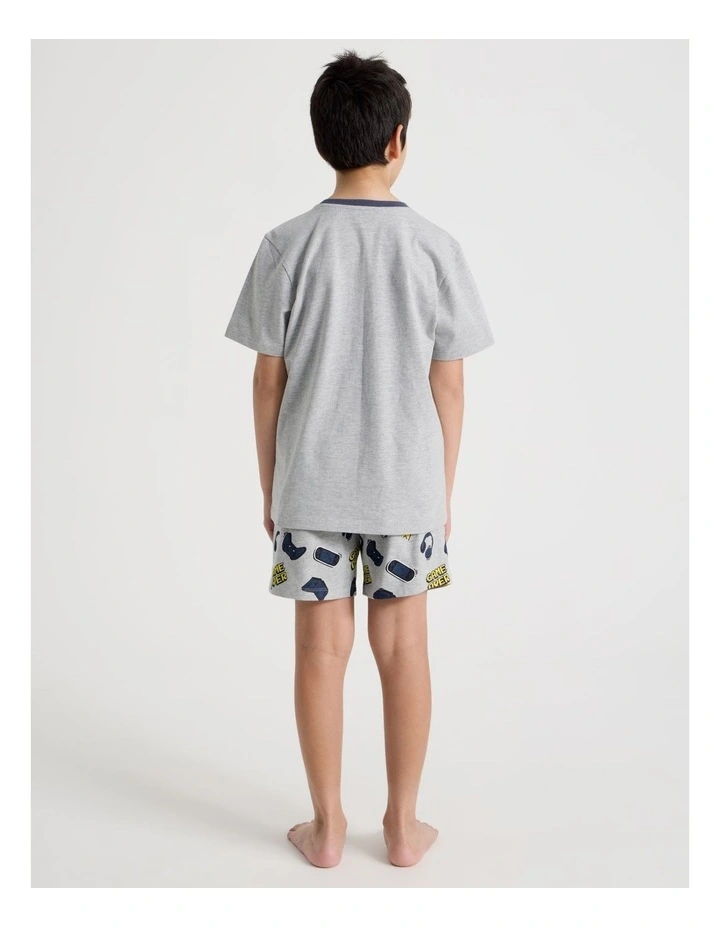 Game On Jersey Pyjamas in Grey Marle image 6