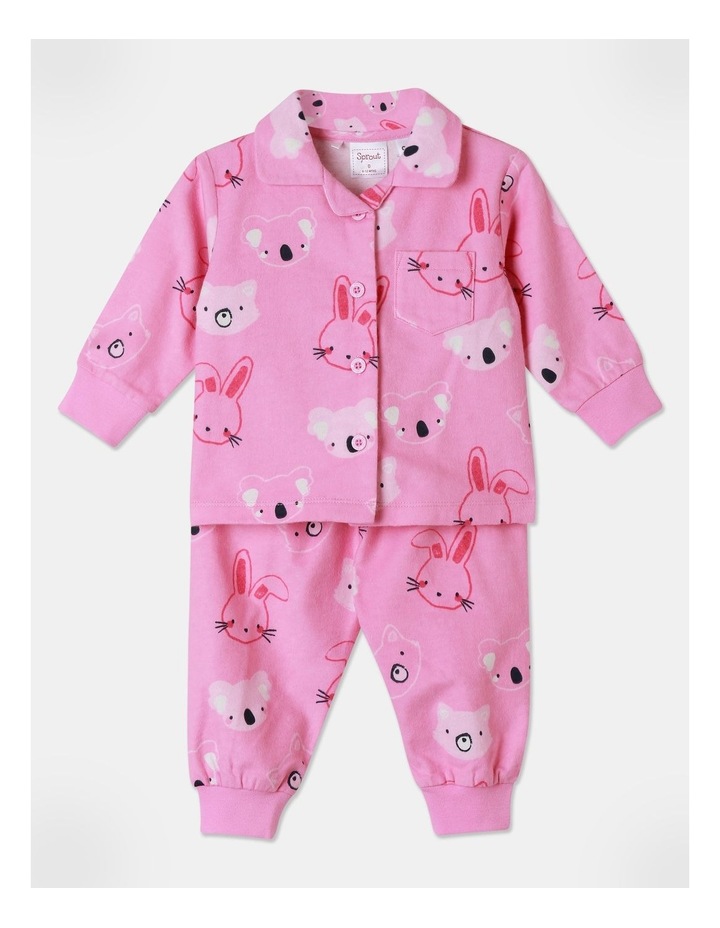 Animal Pyjamas Set in Pink