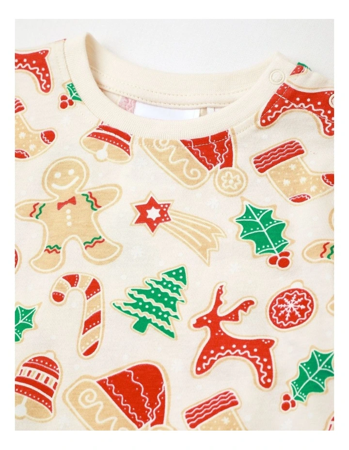 Unisex Top Xmas Pyjamas in Bone image 2