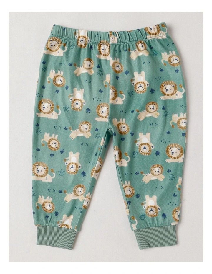 Cosy Knit Lion Pyjamas in Bright Green image 4