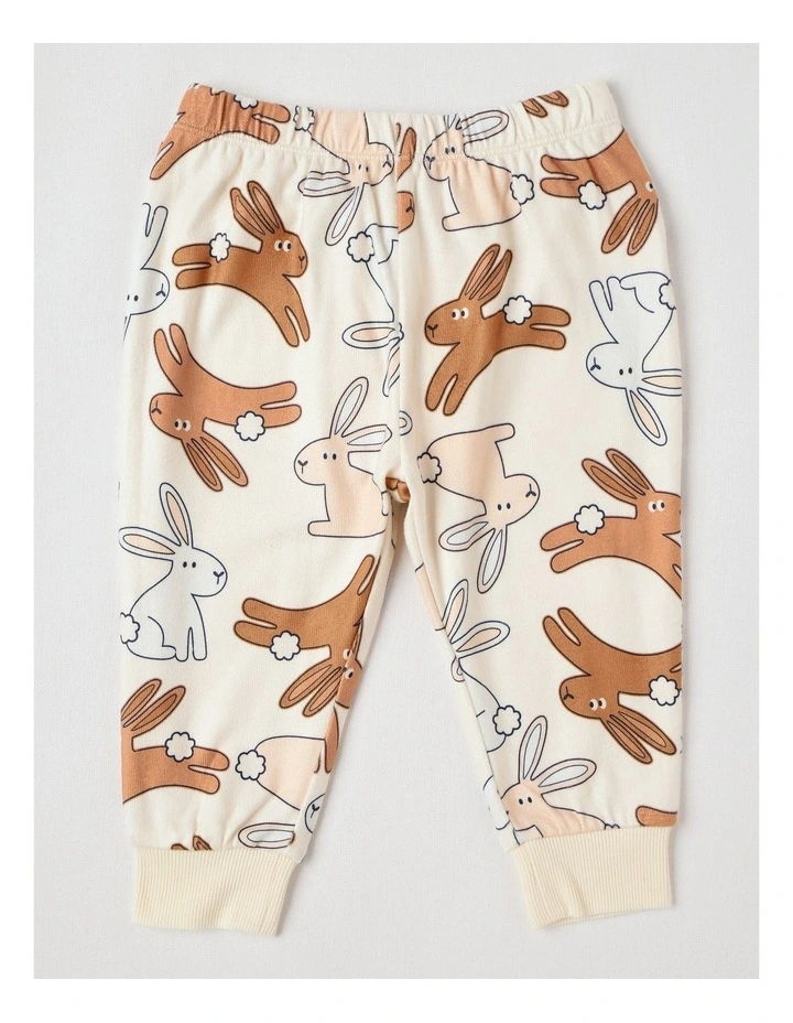 Cosy Knit Bunny Pyjamas in Oatmeal image 4