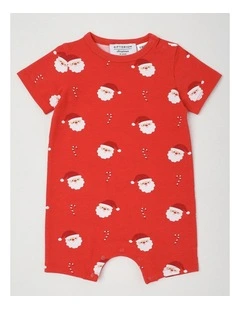 Christmas Romper in Red