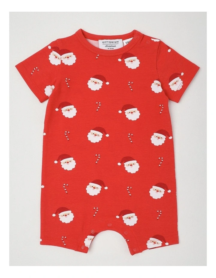 Christmas Romper in Red image 1
