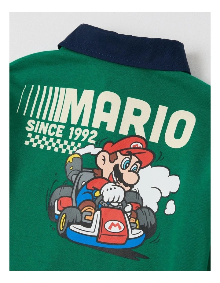 Mario Rugby Sweat Top in Green image 4