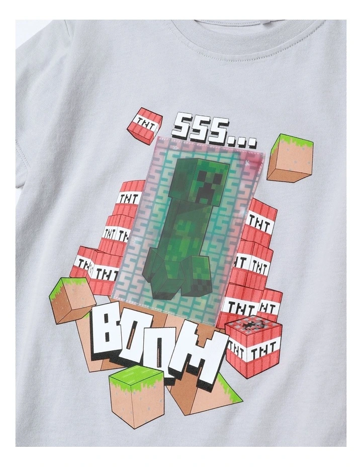 Minecraft Interactive T/Shirt in Gunmetal image 3