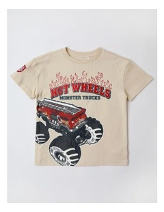 Hot Wheels Monster Truck T/Shirt in Stone
