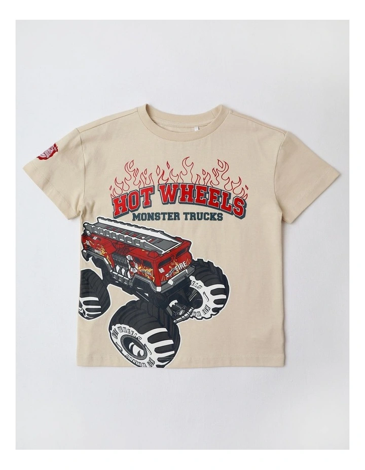 Hot Wheels Monster Truck T/Shirt in Stone image 1