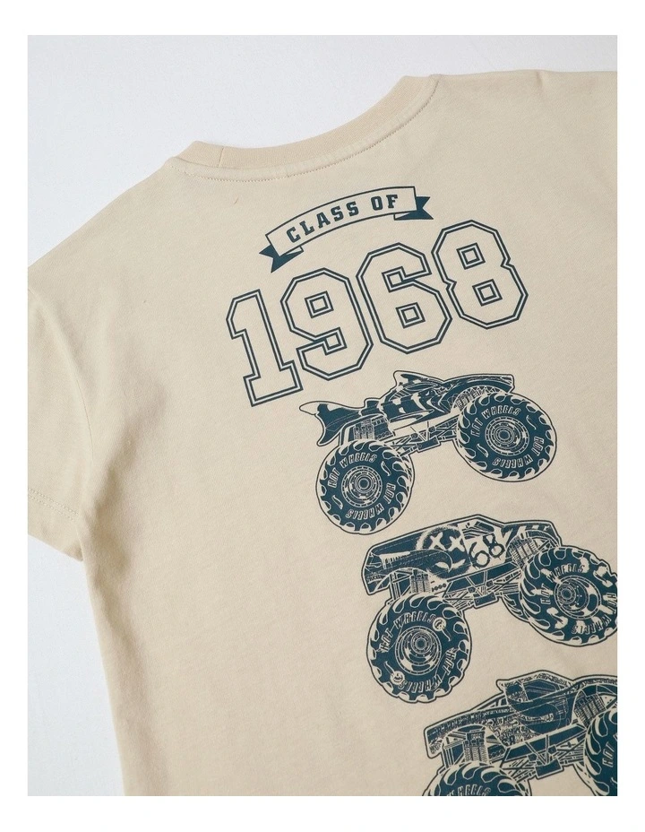 Hot Wheels Monster Truck T/Shirt in Stone image 5