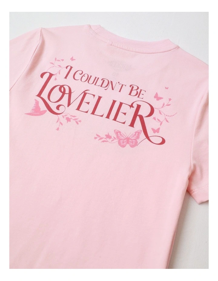 Wicked Fitted Diamante T/Shirt in Tulip image 4