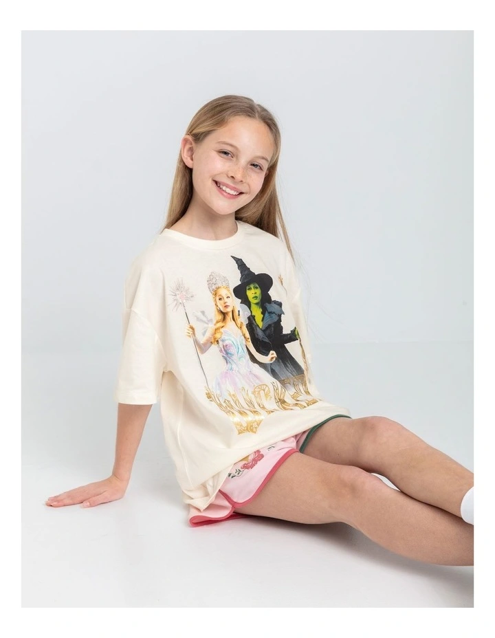 Wicked Double Photographic T/Shirt in Vanilla image 2