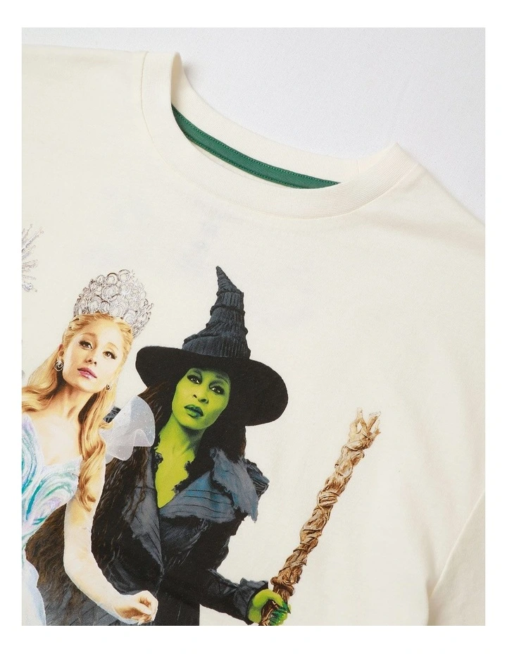 Wicked Double Photographic T/Shirt in Vanilla image 6