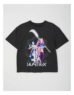 K-Pop Demon Hunters Song Title T-Shirt With A Bag Tag in Steel