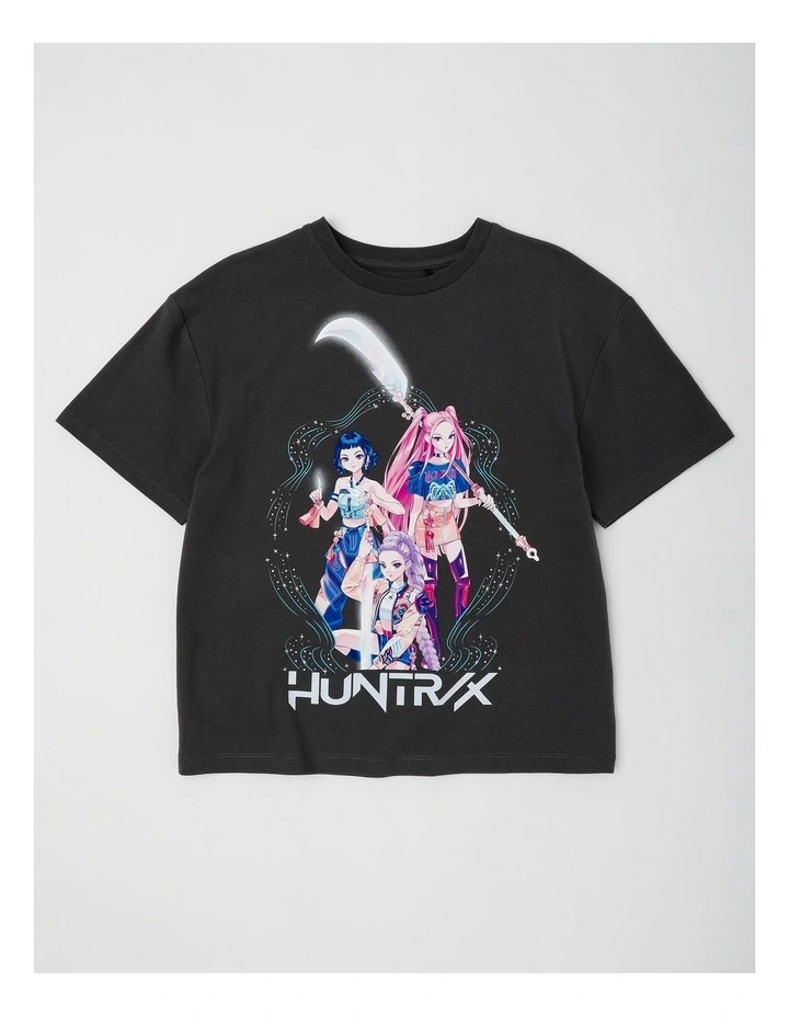 K-Pop Demon Hunters Song Title T-Shirt With A Bag Tag in Steel image 1