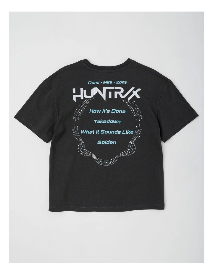 K-Pop Demon Hunters Song Title T-Shirt With A Bag Tag in Steel image 3