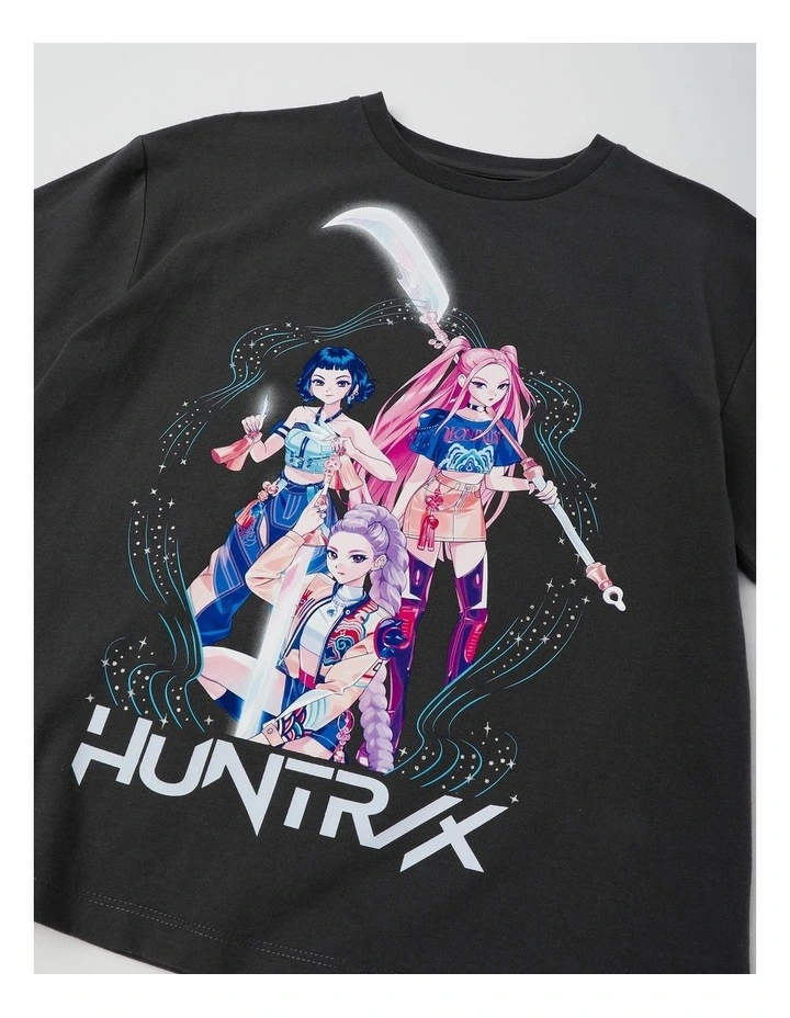 K-Pop Demon Hunters Song Title T-Shirt With A Bag Tag in Steel image 4