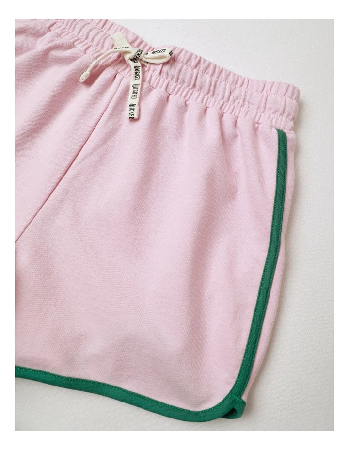 Wicked Double Colour Terry Shorts in Vanilla image 5