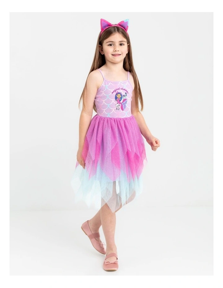 Gabby's Dollhouse Mercat Tulle Party Dress in Light Purple image 2