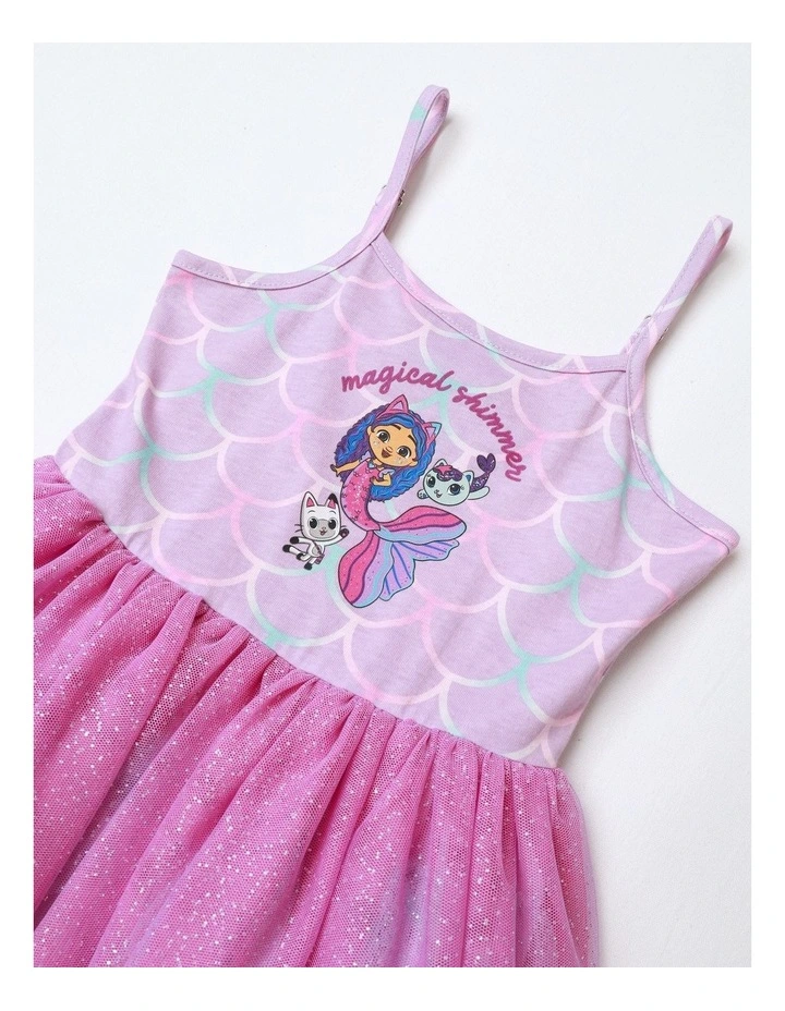 Gabby's Dollhouse Mercat Tulle Party Dress in Light Purple image 3