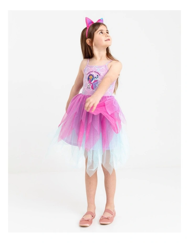 Gabby's Dollhouse Mercat Tulle Party Dress in Light Purple image 4
