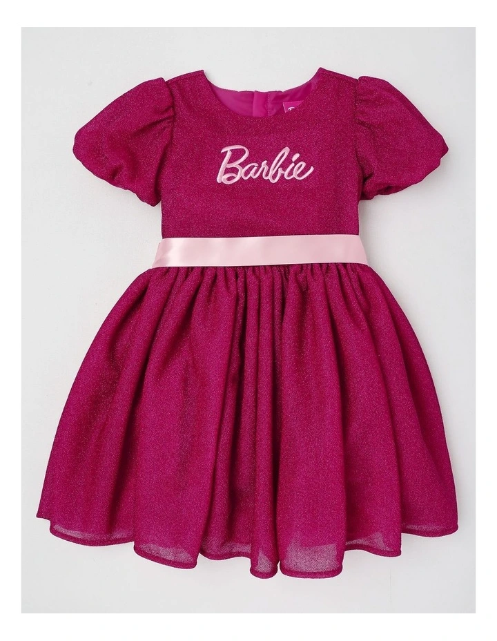 Barbie Glitter Tulle Dress in Magenta image 1