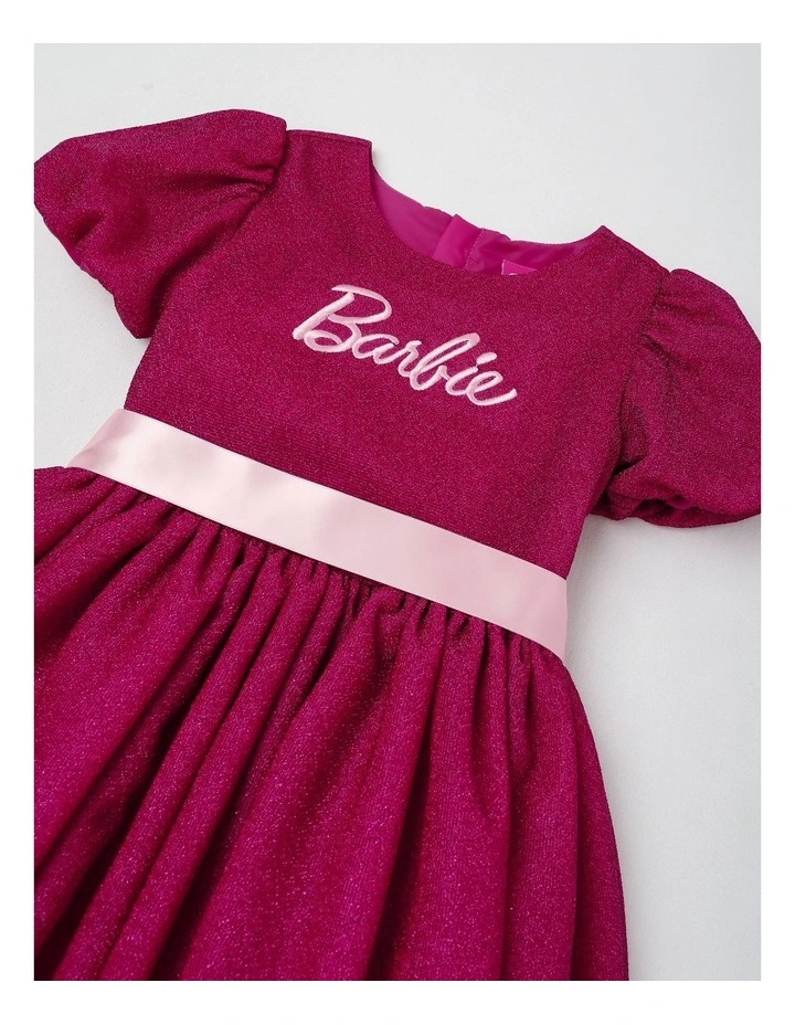 Barbie Glitter Tulle Dress in Magenta image 3