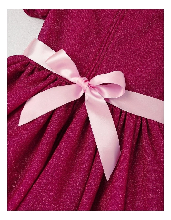 Barbie Glitter Tulle Dress in Magenta image 4