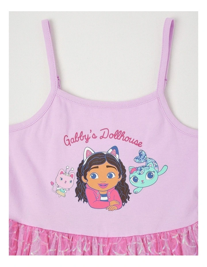 Gabby's Dollhouse Foil Tulle Dress in Orchid image 3