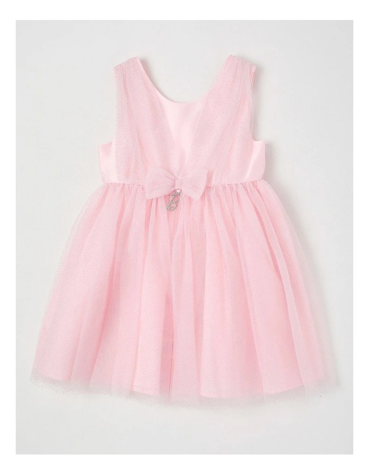 Barbie Sleeveless V Neck Dress in Pearl image 1