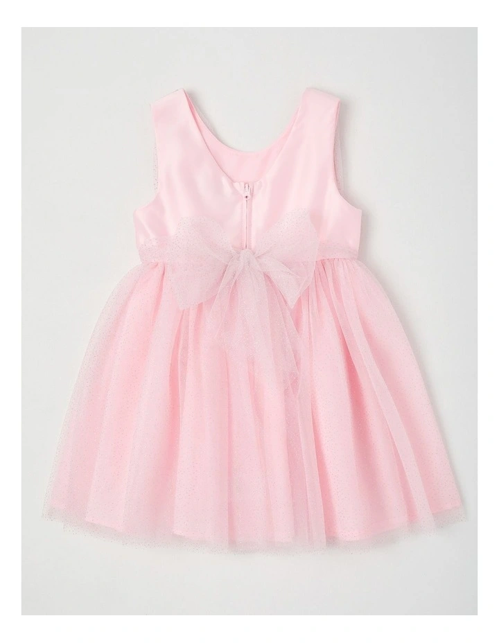 Barbie Sleeveless V Neck Dress in Pearl image 3