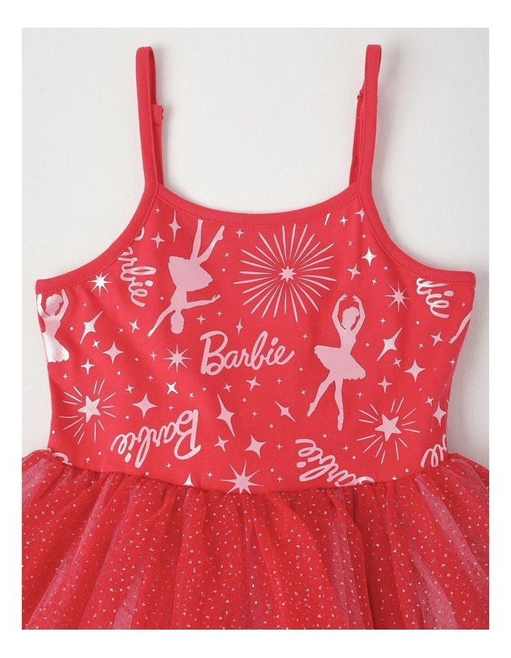 Barbie Festive Tulle Dress in Raspberry image 2