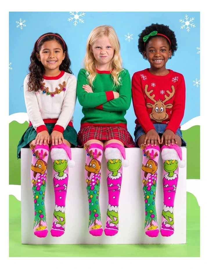 Pretty in Grinch Socks image 1