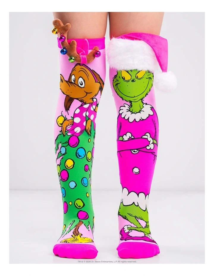 Pretty in Grinch Socks image 2