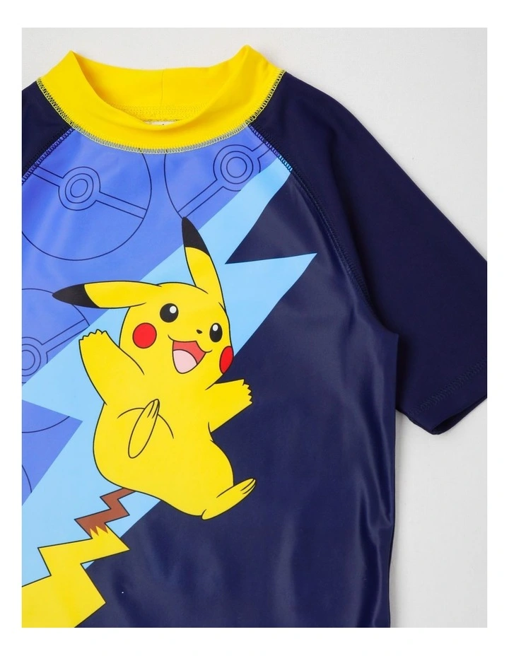 Pokemon Swimwear Set in Navy image 3